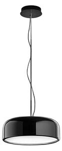 Lampadario metallo perenz velia 8448 n ct led cct biemissione nero lucido - Perenz