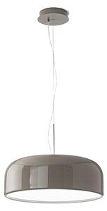 Lampadario metallo perenz velia 8448 to ct led cct biemissione grigio tortora lucido - Perenz