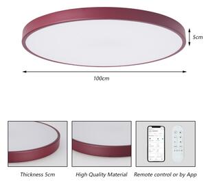 Brilagi-LED Lampada dimmerabile POOL SMART LED/128W/230V 100 cm Wi-Fi Tuya + telecomando bordeaux