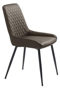 Sedia da pranzo marrone scuro Milton - Unique Furniture