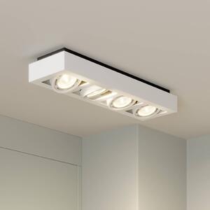 Plafoniera soffitto Ronka Arcchio, dimmerabile, Bianco / Opale, Soggiorno / Sala da pranzo, Alluminio, Moderno, Plafoniera