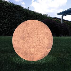 Deko-Light Mappamondo da esterno con punta di terra, terracotta Ø 77cm