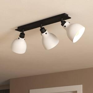 EGLO Faretto da soffitto Matlock, lunghezza 74 cm, grigio/nero, a 3 luci