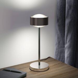 Top Light Puk! 120 Eye Table LED, lenti, marrone/cromo