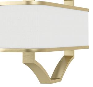 Open Design OR84856 - Lampadario a stelo GERDO OVALE 6xE14/12W/230V ottone/bianco