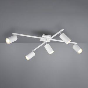 Trio Lighting Faretto da soffitto Marley bianco opaco a 5 luci