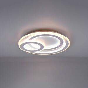 Trio Lighting Plafoniera a LED Mita, dimmerabile, Bianco / Opale, Soggiorno / Sala da pranzo, Metallo, Moderno, Plafoniera LED