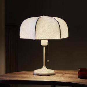 Ferm LIVING Lampada da tavolo Poem, beige, acciaio, pile, 42 cm