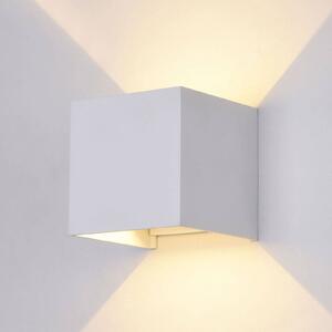 Maytoni Applique LED da esterni Fulton, 10x10cm, bianco