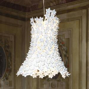 Kartell Bloom LED a sospensione G9, lunga, bianco