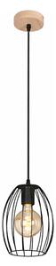 Lampadario a cavo 1xE27/60W/230V nero