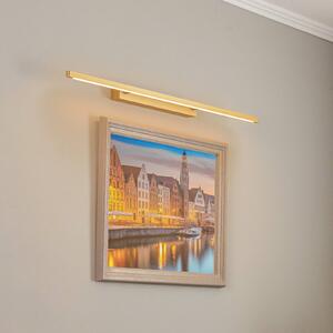 Quitani Talon Lampada LED per quadri in ottone anodizzato Quitani, dimmerabile, Ottone / Oro, Corridoio, Alluminio, Moderno, Applique
