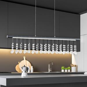 Näve LED a sospensione Nobilis, dimming, grigio scuro