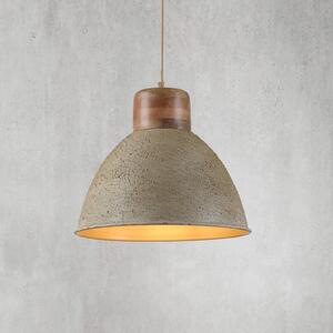 JUST LIGHT. Sospensione Samia, legno di mango, beige