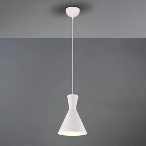 Reality Leuchten Lampada a sospensione Enzo, 1 luce, Ø 20 cm bianco