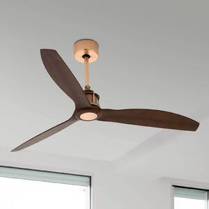 FARO BARCELONA Ventilatore a soffitto Just Fan rame e noce