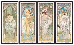 Riproduzione The Times of the Day 1899, Alfons Mucha