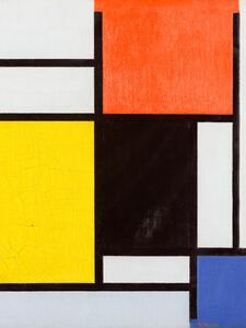 Riproduzione Composition with red, Piet Mondrian