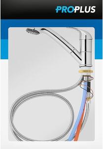 Miscelatore con doccetta estraibile, in Vetroceramica, cromato, Ø33 mm