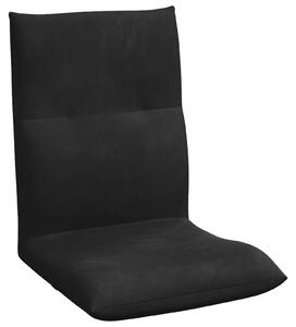 VidaXL Poltrona reclinabile in velluto nero