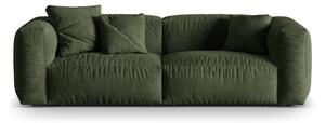 Divano componibile verde con rivestimento in velluto 240 cm Martina – Micadoni