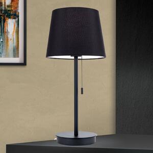 ORION Lampada da tavolo Ludwig con porta USB nero