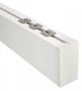 Plafoniera Lineare Bianca da soffitto in Alluminio per Striscia LED 1 e 2 metri Selezionare la lunghezza 2 Metri