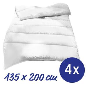 Piumino trapuntato in microfibra per tutte le stagioni, 4 x 135 x 200 cm, peso dell'imbottitura: circa 700 g, extra leggero