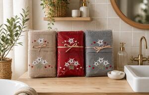 Set regalo di 2 pz asciugamani in spugna MIGDU31 40x60 cm + 50x100 cm