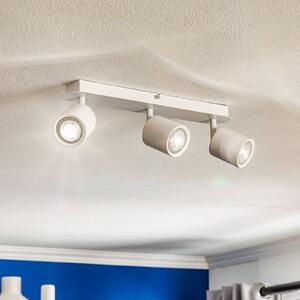 Luminex Spot soffitto Modo di acciaio inox, bianco, 3 luci