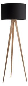 Lampada nera con gambe in legno Tripod Wood - Zuiver