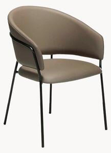 Set di 2 sedie in similpelle con imbottitura Charles