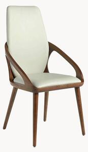 Set di 2 sedie in similpelle con gambe in legno Elias