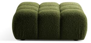 Poggiapiedi modulare verde in tessuto bouclé Bellis - Micadoni Home