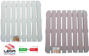 Lega Pedana Doccia Plastica cm 58x58 con Gommini Antiscivolo - LG0509