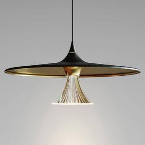 Artemide Ipno lampada LED a sospensione, nero-oro