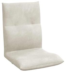 VidaXL Poltrona reclinabile in velluto color crema