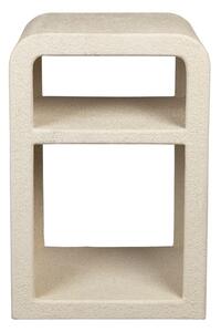 Comodino beige con ripiani Veda – Dutchbone
