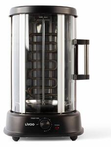 Vertical grill - LIVOO - DOM323 - 1500W - Up to 2.5 kg - 1 central spit and 10 skewers of 23 cm - Timer and 360? rotation