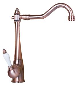 Rubinetto per lavabo, stile retrò, rame, Sylvania Lauferi