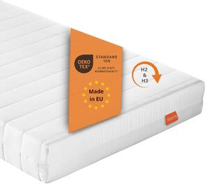 Materasso ergonomico a 7 zone in schiuma fredda, 80 x 200 cm, H2 & H3, 13 cm, livello di rigidità duo, materasso reversibile, sleepling PureComfort