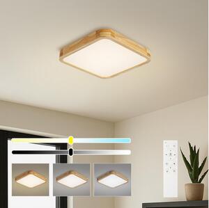 Brilagi - Plafoniera LED dimmerabile WOODLINE SQUARE LED/48W/230V rovere 40x40 cm + telecomando