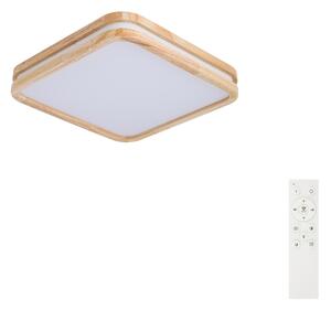 BRILAGI - Lampada a LED dimmerabile MOLINA SQUARE LED/48W/230V finitura rovere 40x40 cm + telecomando