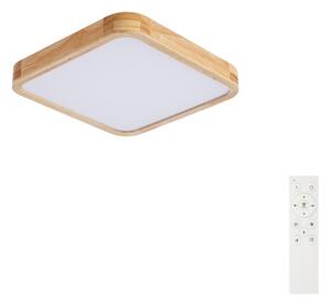 Brilagi - Plafoniera LED dimmerabile WOODLINE SQUARE LED/48W/230V rovere 40x40 cm + telecomando