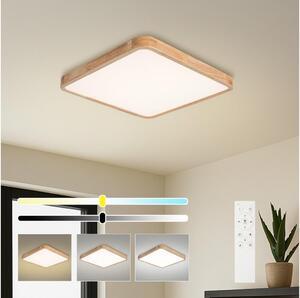 Brilagi - Plafoniera LED dimmerabile WOODLINE SQUARE LED/80W/230V rovere 60x60 cm + telecomando