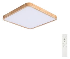 Brilagi - Plafoniera LED dimmerabile WOODLINE SQUARE LED/80W/230V rovere 60x60 cm + telecomando