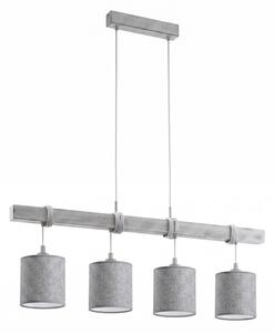 Brilagi - Lampadario LED a sospensione su cavo NUBILA 4xE27/60W/230V grigio