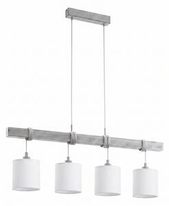 Brilagi - Lampadario LED a cavo NUBILA 4xE27/60W/230V grigio/bianco