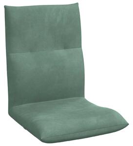 VidaXL Poltrona reclinabile verde mare in velluto