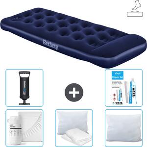 Materasso gonfiabile Bestway - 1 persona - 76 x 185 x 28 cm - Blu - Accessori inclusi